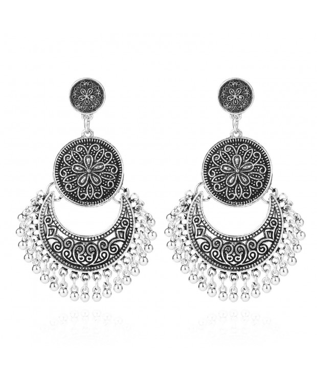 BaubleStar Bohemian Crescent Earrings Statement