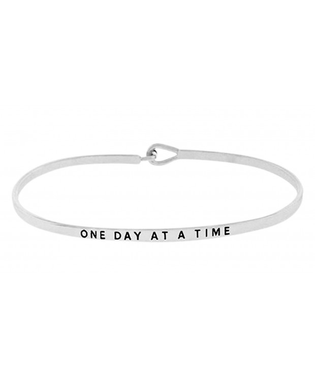 Inspirational Positive Message Engraved Bracelet