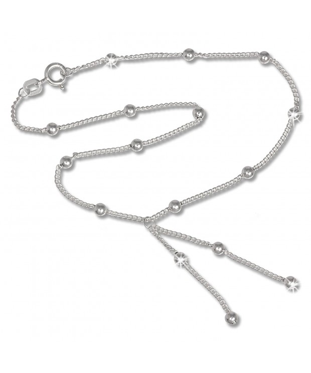 SilberDream anklet silverballs Sterling SDF013