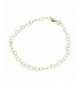 Gold Flashed Sterling Silver Anklet Adjustable