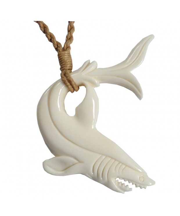 Hawaiian Jewelry Shark Carved Necklace