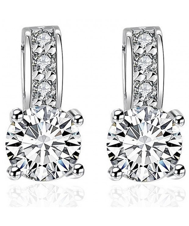 Joyfulshine Zirconia Crystal Silver Earrings