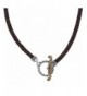 American West Braided Leather Necklace