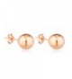 Rose Gold Classic Earrings Pushbacks