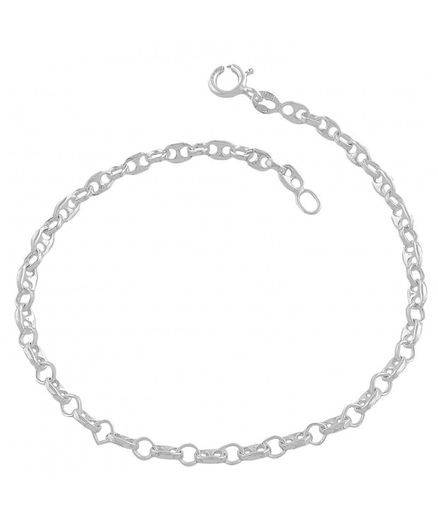 Sterling Silver Alternate Mariner Bracelet