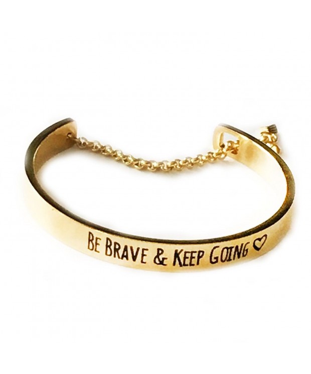 Message Bracelet Engraved Bangle Yellow