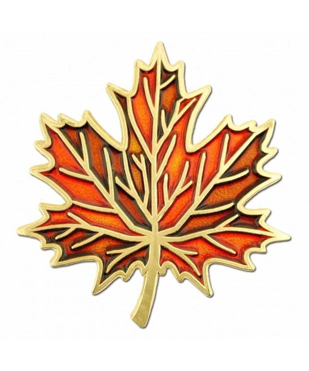 PinMarts Autumn Maple Enamel Lapel