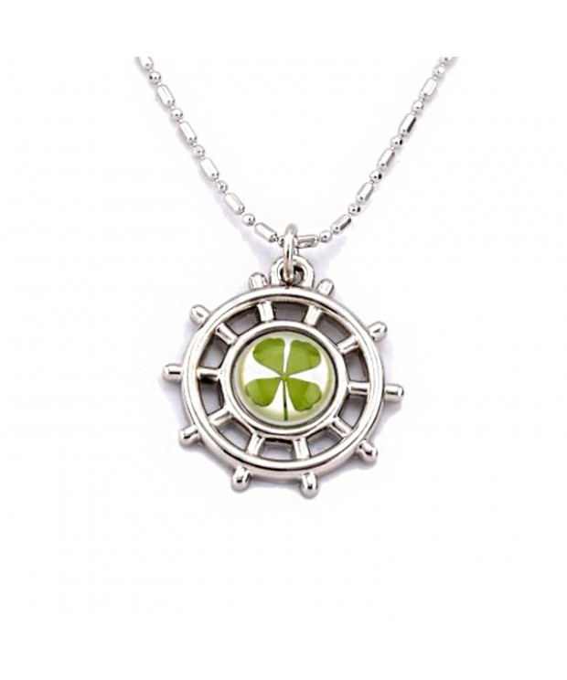 Stainless Clover Sailor Pendant Necklace
